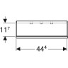 Полка GEBERIT SMYLE SQUARE 500,362.JR.1